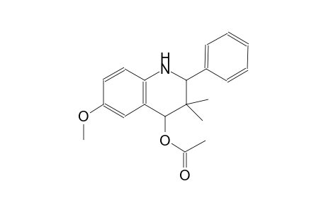 Acetic acid, (1,2,3,4-tetrahydro-6-methoxy-3,3-dimethyl-2-phenyl-4-quinolinyl) ester