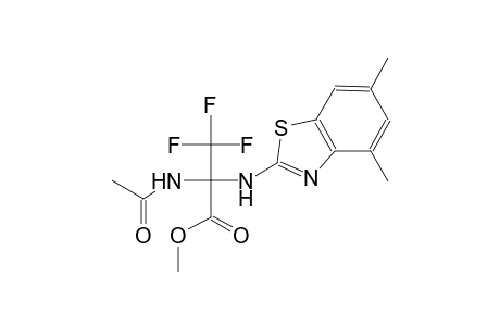 2-Acetylamino-2-(4,6-dimethyl-benzothiazol-2-ylamino)-3,3,3-trifluoro-propionic acid methyl ester