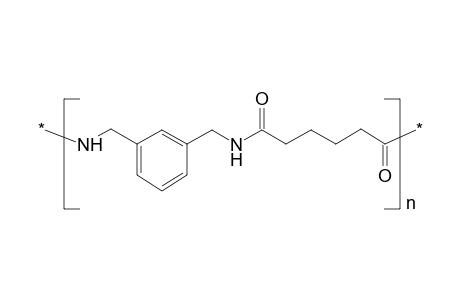 Poly(imino-1,3-xylyleneiminoadipoyl), poly(xylylene adipamide), with 30% glass fibers