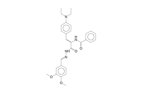 N-[4-(Diethylamino)-a-(veratrylidenecarbazoyl)styryl]benzamide