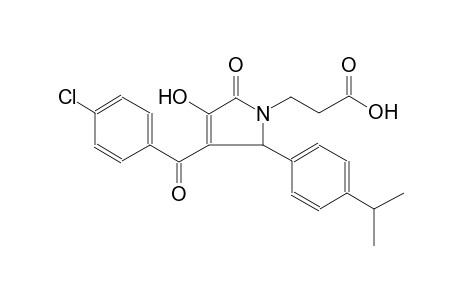3-[3-(4-chlorobenzoyl)-4-hydroxy-2-(4-isopropylphenyl)-5-oxo-2,5-dihydro-1H-pyrrol-1-yl]propanoic acid