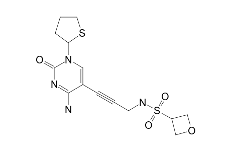 (+/-)-N-[3-[1-(THIOLAN-2-YL)-CYTOSIN-5-YL]-PROP-2-YN-1-YL]-OXETANE-3-SULFONAMIDE