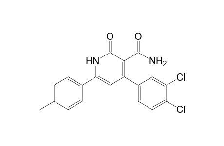 4-(3,4-Dichlorophenyl)-1,2-dihydro-6-(4-methylphenyl)-2-oxo-3-pyridinecarboxamide