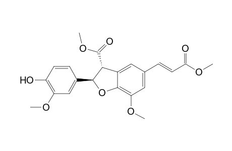 (2R,3R)-2-(4-hydroxy-3-methoxy-phenyl)-5-[(E)-3-keto-3-methoxy-prop-1-enyl]-7-methoxy-coumaran-3-carboxylic acid methyl ester