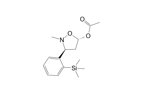 (3S,5S)-5-Acetoxy-2-methyl-3-(2-trimethylsilylphenyl)isoxazolidine