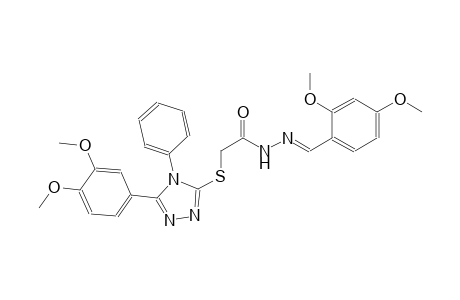 acetic acid, [[5-(3,4-dimethoxyphenyl)-4-phenyl-4H-1,2,4-triazol-3-yl]thio]-, 2-[(E)-(2,4-dimethoxyphenyl)methylidene]hydrazide