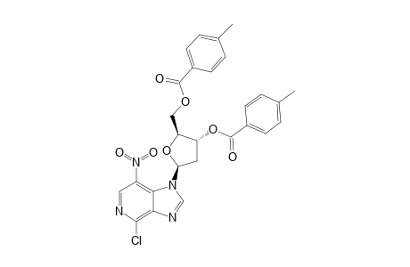 4-CHLORO-1-[2'-DEOXY-3',5'-DI-O-(4-TOLUOYL)-BETA-D-ERYTHRO-PENTAFURANOSYL]-7-NITRO-1H-IMIDAZO-[4,5-C]-PYRIDINE