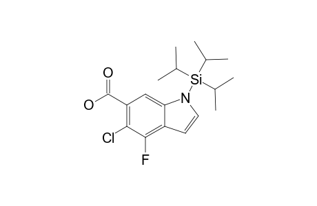 5-CHLORO-4-FLUORO-1-(TRIISOPROPYLSILYL)-INDOLE-6-CARBOXYLIC-ACID