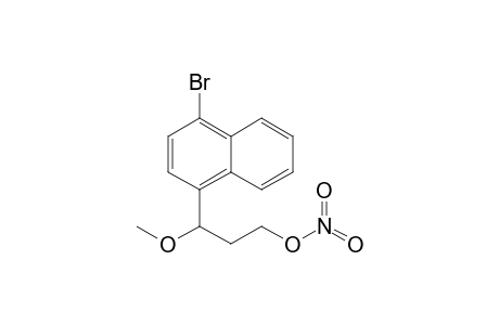 3-Methoxy-3-(4-bromo-1-naphthyl)propyl nitrate
