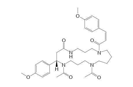 N,N-diacetyl-N'-(Z)-(p-methoxycinnamoyl)-buchnerine
