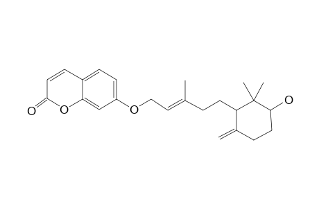 7-[(E)-5-(3-Hydroxy-2,2-dimethyl-6-methylidenecyclohexyl)-3-methylpent-2-enoxy]chromen-2-one