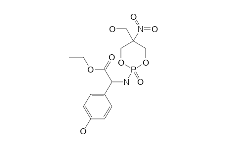 ETHYL-[[5-(HYDROXYMETHYL)-5-NITRO-2-OXIDO-1,3,2-DIOXAPHOSPHINAN-2-YL]-AMINO]-(4-HYDROXYPHENYL)-ACETATE