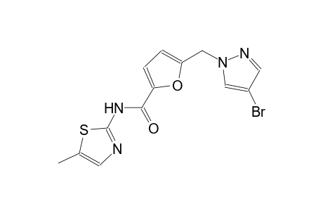 5-[(4-bromo-1H-pyrazol-1-yl)methyl]-N-(5-methyl-1,3-thiazol-2-yl)-2-furamide
