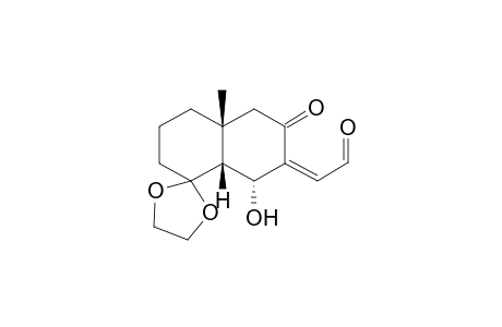 (4a.beta.,8a.beta.)-4-Ethylenedioxy-5-hydroxy-6-formylmethylene-8a-methyloctahydronaphthylen-7-one