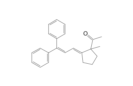 1-[(2E)-2-(3,3-diphenylprop-2-enylidene)-1-methyl-cyclopentyl]ethanone