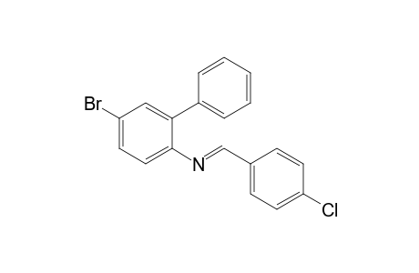 5-Bromo-N-[(4-chlorophenyl)methylene]-2-aminobiphenyl