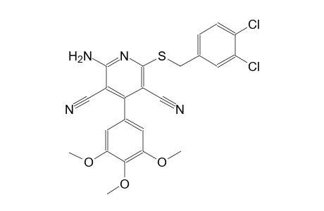 2-amino-6-[(3,4-dichlorobenzyl)sulfanyl]-4-(3,4,5-trimethoxyphenyl)-3,5-pyridinedicarbonitrile