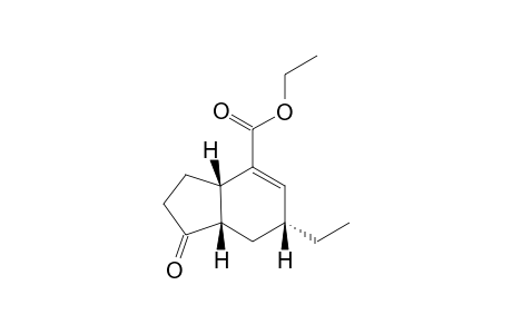 (3aS,6R,7aS)-6-ethyl-1-keto-2,3,3a,6,7,7a-hexahydroindene-4-carboxylic acid ethyl ester