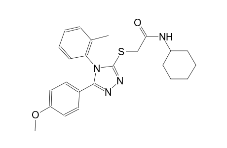 N-cyclohexyl-2-{[5-(4-methoxyphenyl)-4-(2-methylphenyl)-4H-1,2,4-triazol-3-yl]sulfanyl}acetamide