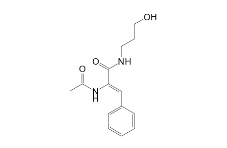 (2Z)-2-(Acetylamino)-N-(3-hydroxypropyl)-3-phenyl-2-propenamide