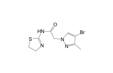 2-(4-bromo-3-methyl-1H-pyrazol-1-yl)-N-(4,5-dihydro-1,3-thiazol-2-yl)acetamide