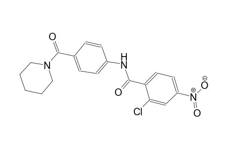 2-chloro-4-nitro-N-[4-(1-piperidinylcarbonyl)phenyl]benzamide