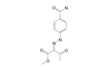 METHYL-2-(4-AMINOCARBONYLPHENYL)-HYDRAZONO-3-OXOBUTANOATE;ISOMER-B