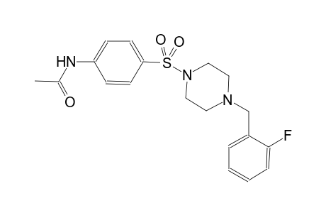 acetamide, N-[4-[[4-[(2-fluorophenyl)methyl]-1-piperazinyl]sulfonyl]phenyl]-