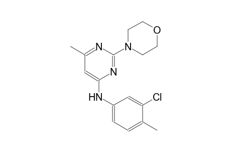 N-(3-chloro-4-methylphenyl)-6-methyl-2-(4-morpholinyl)-4-pyrimidinamine
