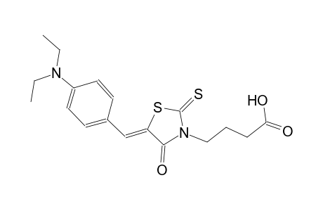 3-thiazolidinebutanoic acid, 5-[[4-(diethylamino)phenyl]methylene]-4-oxo-2-thioxo-, (5Z)-