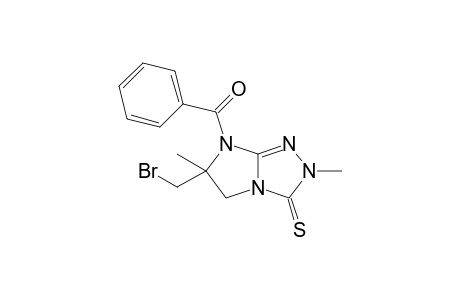 7-Benzoyl-6-bromomethyl-2,6-dimethyl-2,3,5,6-tetrahydro-7H-imidazo[2,1-c]1,2,4-triazole-3-thione