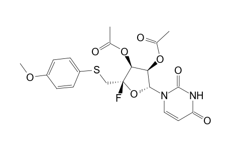 2',3'-Di-O-Acetyl-5'(R)-fluoro-5'-S-(4-methoxyphenyl)-5'-thiouridine isomer