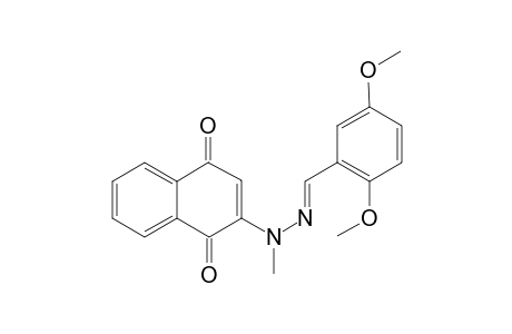 2-(N-Methyl-N'-(2,5-dimethioxybenzylidene)hydrazono][1,4]naphthoquinone