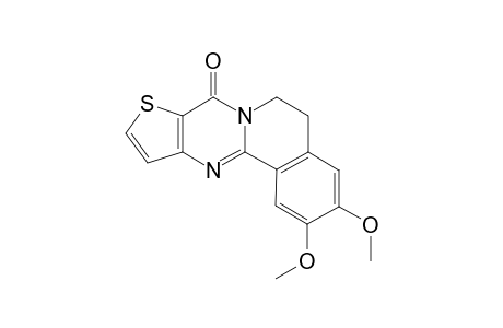 5,6-Dihydro-2,3-dimethoxythieno[3',2':4,5]pyrimido[2,1-a]isoquinazolin-8-one