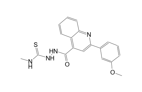2-{[2-(3-methoxyphenyl)-4-quinolinyl]carbonyl}-N-methylhydrazinecarbothioamide