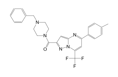 2-[(4-benzyl-1-piperazinyl)carbonyl]-5-(4-methylphenyl)-7-(trifluoromethyl)pyrazolo[1,5-a]pyrimidine