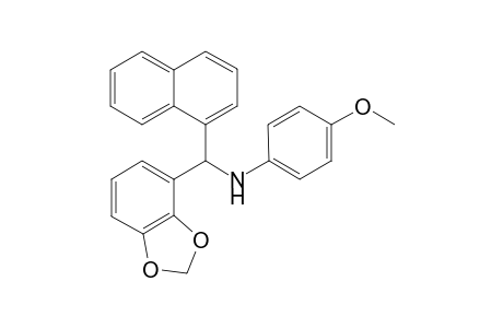N-{Benzo[d]dioxol-6'-yl)(naphthalen-1"-yl)methyl}-4-methoxybenzenamine