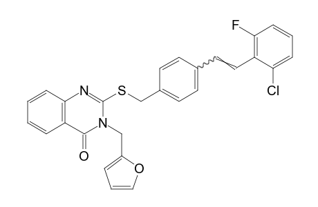 2-{[p-(2-chloro-6-fluorostyryl)benzyl]thio}-3-furfuryl-4(3H)quinazolinone