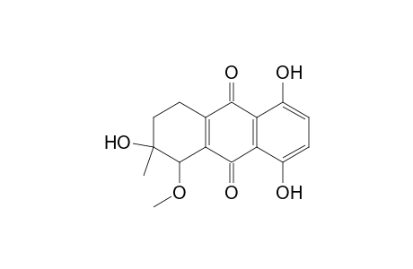(1RS,2RS)-2,5,8-trihydroxy-1-methoxy-2-methyl-1,2,3,4-tetrahydroanthracene-9,10-dione