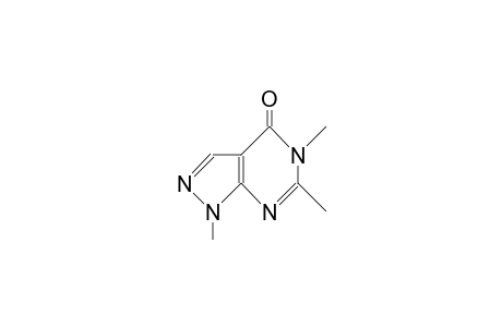 1,5,6-Trimethyl-pyrazolo(3,4-D)pyrimidin-4(5H)-one