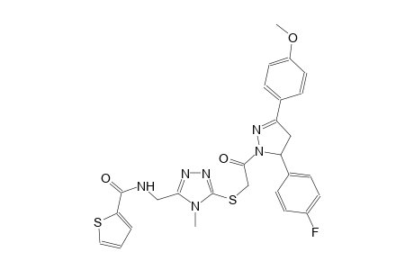 2-thiophenecarboxamide, N-[[5-[[2-[5-(4-fluorophenyl)-4,5-dihydro-3-(4-methoxyphenyl)-1H-pyrazol-1-yl]-2-oxoethyl]thio]-4-methyl-4H-1,2,4-triazol-3-yl]methyl]-