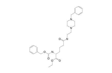6-(N-BENZYL-PIPERAZINYL-2-ETHYLAMIDO)-N-BENZYLOXYCARBONYL-S-ALPHA-AMINO-ADIPIC-ACID-1-ETHYLESTER