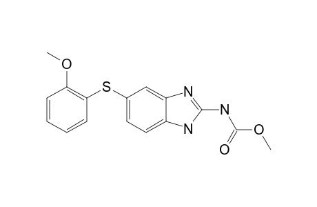 METHYL-5-(ORTHO-METHOXYPHENYLTHIO)-2-BENZIMIDAZOLECARBAMATE