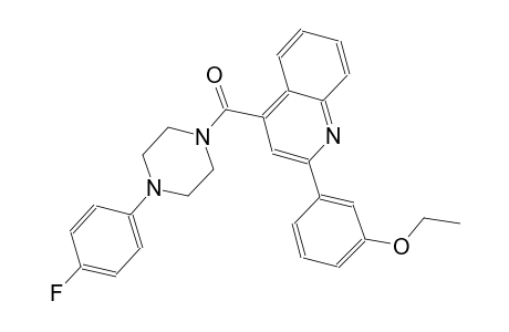 2-(3-ethoxyphenyl)-4-{[4-(4-fluorophenyl)-1-piperazinyl]carbonyl}quinoline