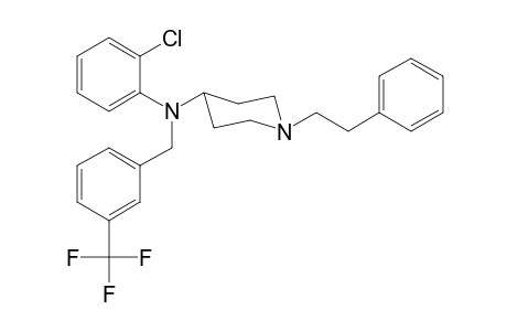 N-(2-Chlorophenyl)-N-(3-trifluoromethylbenzyl)-1-(2-phenylethyl)piperidin-4-amine