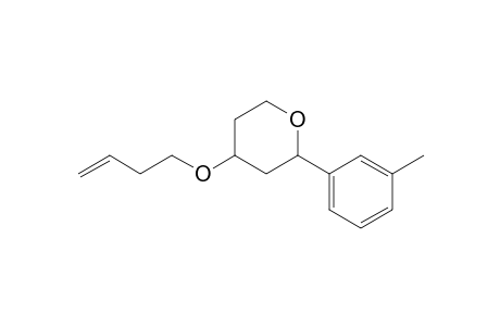 2-(3-Methylphenyl)-4-(3-butenoxy)tetrahydropyran