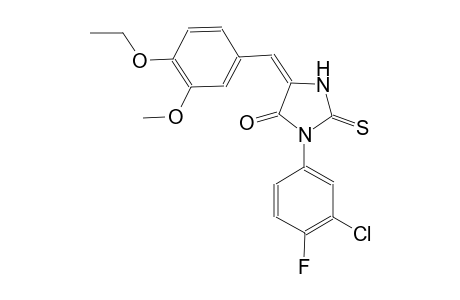 4-imidazolidinone, 3-(3-chloro-4-fluorophenyl)-5-[(4-ethoxy-3-methoxyphenyl)methylene]-2-thioxo-, (5E)-