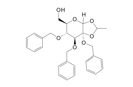 2,3,4-tri-O-benzyl-1-deoxy-1,1-ethylenedioxy-D-glucopyranose