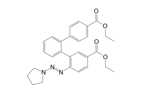 Diethyl (E)-6-(pyrrolidin-1-yldiazenyl)-[1,1':2',1''-terphenyl]-3,4''-dicarboxylate