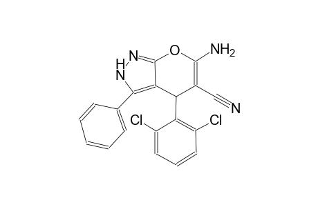 6-amino-4-(2,6-dichlorophenyl)-3-phenyl-2,4-dihydropyrano[2,3-c]pyrazole-5-carbonitrile